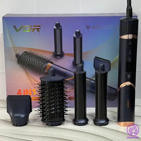 سشوار حرفه ای 4 در 1 وی جی آر مدل VGR V-474