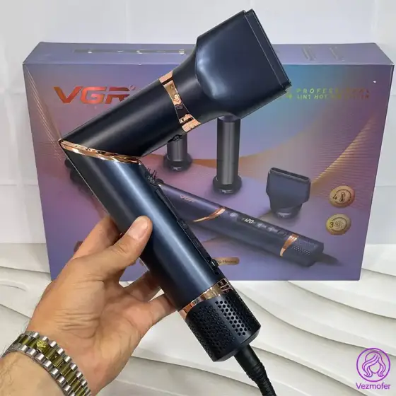 سشوار حرفه ای 4 در 1 وی جی آر مدل VGR V-474