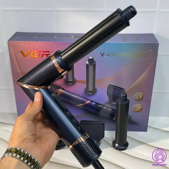 سشوار حرفه ای 4 در 1 وی جی آر مدل VGR V-474
