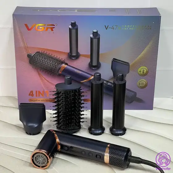 سشوار حرفه ای 4 در 1 وی جی آر مدل VGR V-474