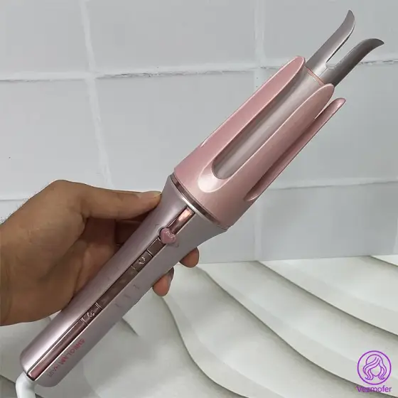 دستگاه کرلی مو صورتی شیگلم سایز 25